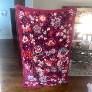vera bradley berry bloom blanket